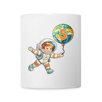Astronaut 5 Birthday 5 Years Astronaut Space - Mug - white - Front