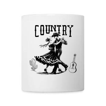 Country-Tanz - Tasse - Weiß - Vorne