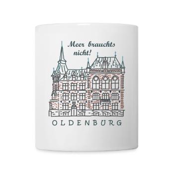 Oldenbourg, Vieille ville, Allemagne Dessin - Mug blanc - blanc - Devant