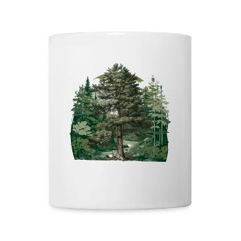 Forêt, Nature, Nature sauvage, Flore, Amoureux de la nature, Arbre - Mug blanc - blanc - Devant