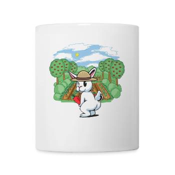 gardener, horticulture, harvest, vegetable, rabbit, rodent, gardener - Mug - white - Front