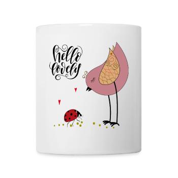 Hello Lovely Valentine - Tasse - Weiß - Vorne