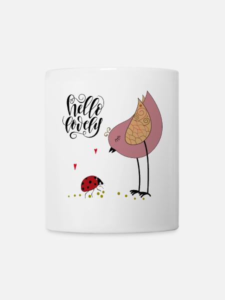 Hello Lovely Valentine - Tasse - Weiß