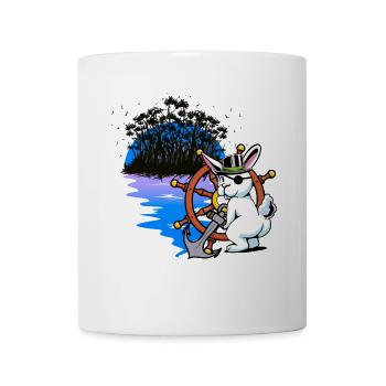 Bunny, Pirate, Buccaneer, Piracy, Fantasy, Sailor - Mug - white - Front