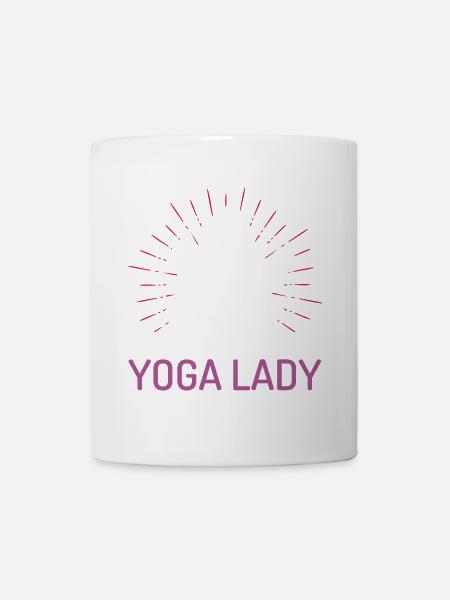 Yoga Mädchen - Tasse - Weiß