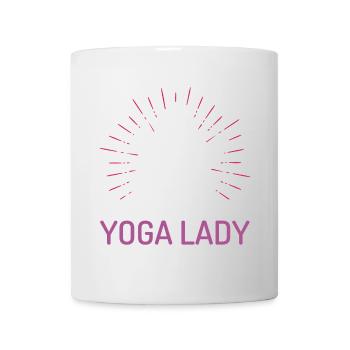 Fille de yoga - Mug blanc - blanc - Devant