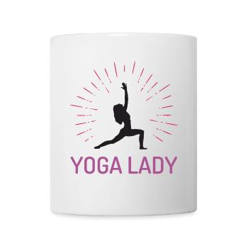 Fille de yoga - Mug blanc - blanc - Devant