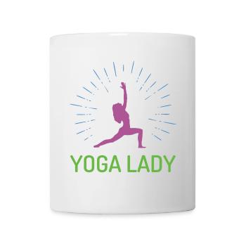 Fille de yoga - Mug blanc - blanc - Devant