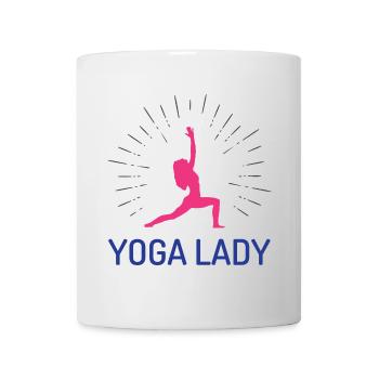 Fille de yoga - Mug blanc - blanc - Devant