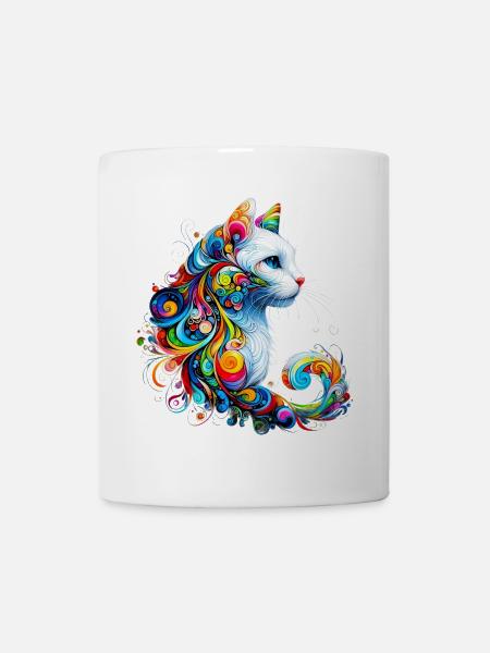 Katze - Tasse - Weiß