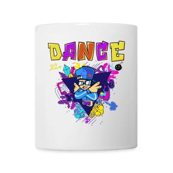 Vibrant breakdance style print design - Mug - white - Front