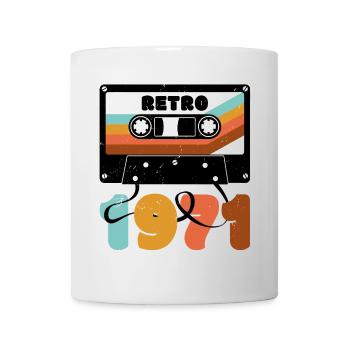 1971 Retro Musikkassette - Tasse - Weiß - Vorne
