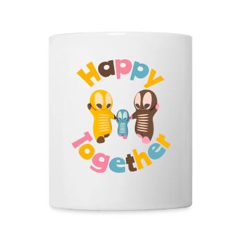 Niedliche Kawaiifiguren - Tasse - Weiß - Vorne