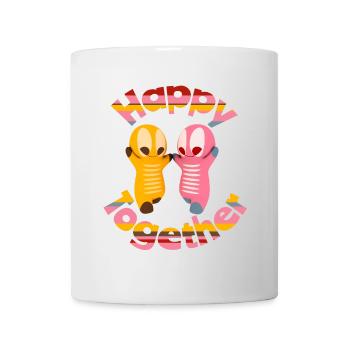 Niedliche Kawaiifiguren - Tasse - Weiß - Vorne