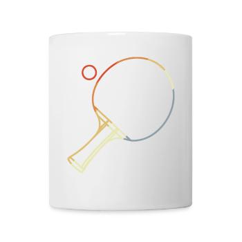 Tischtennis Skizze - Tasse - Weiß - Vorne