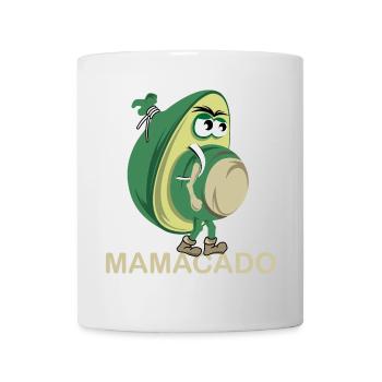 Mamacado avocat légume drôle illustration icône - Mug blanc - blanc - Devant