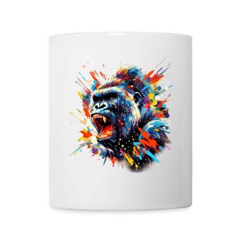 Gorille - Mug blanc - blanc - Devant