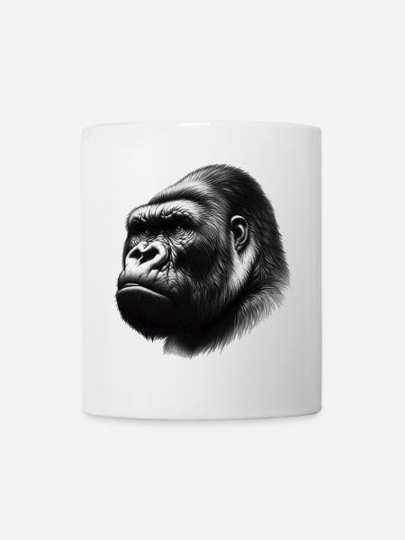 Gorilla - Tasse - Weiß