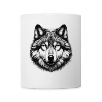 Loup - Mug blanc - blanc - Devant