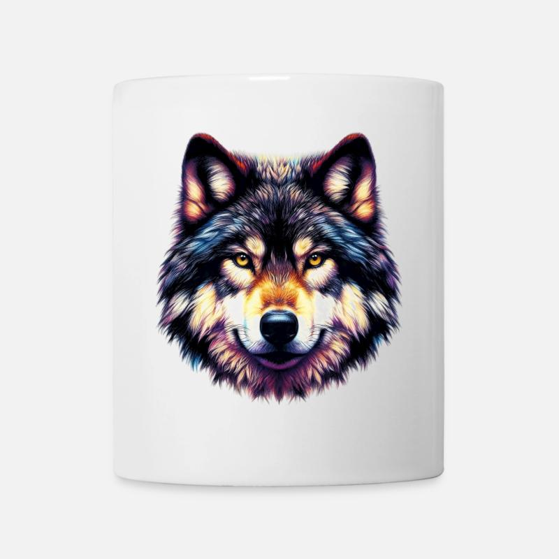 Wolf - Tasse - Weiß
