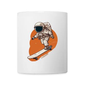 Astronaut Skateboarder in Orbit - Mug - white - Front