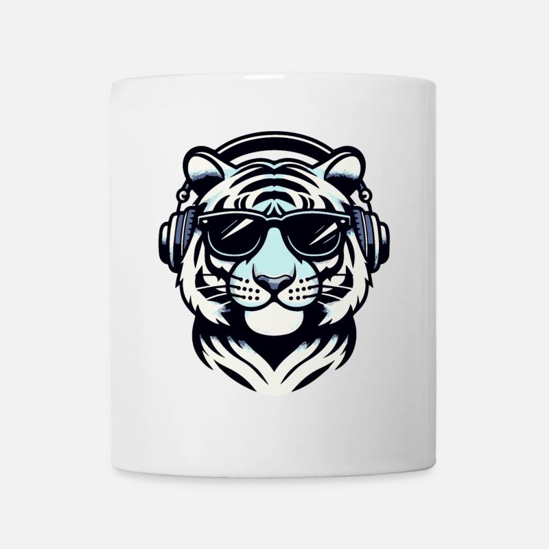 Tiger DJ Shades - Mug - white