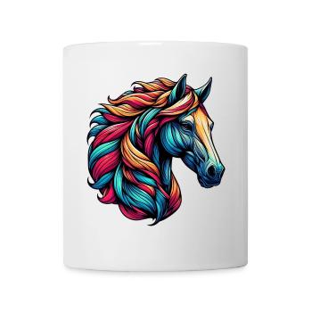 Cheval - Mug blanc - blanc - Devant