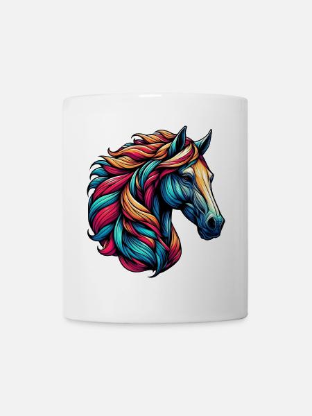 Pferd - Tasse - Weiß