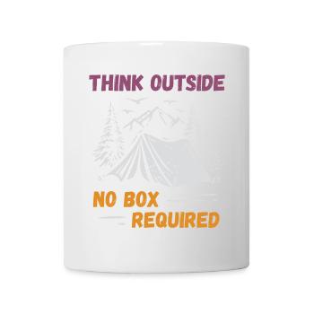 Camping, Randonnée, Forêt - Pensez à l’extérieur - Mug blanc - blanc - Devant