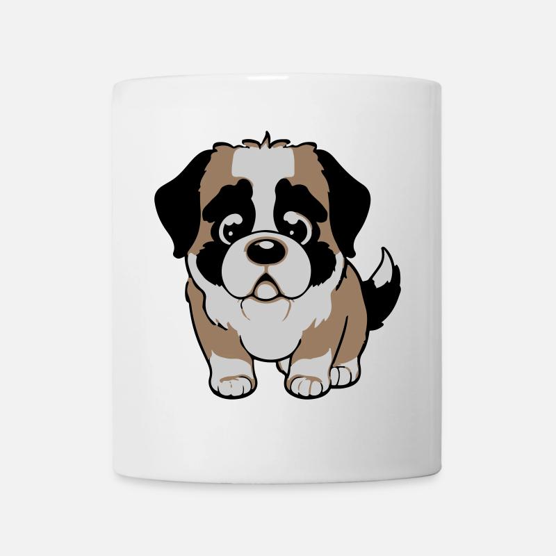 bernhardiner hund - Tasse - Weiß