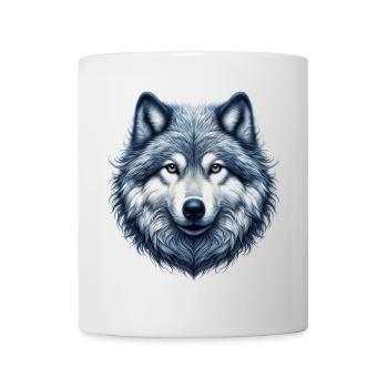 Loup - Mug blanc - blanc - Devant