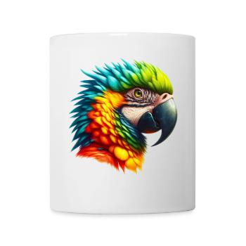 Papagei - Tasse - Weiß - Vorne