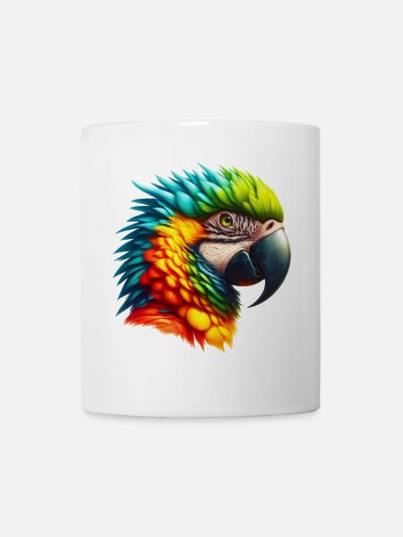Papagei - Tasse - Weiß