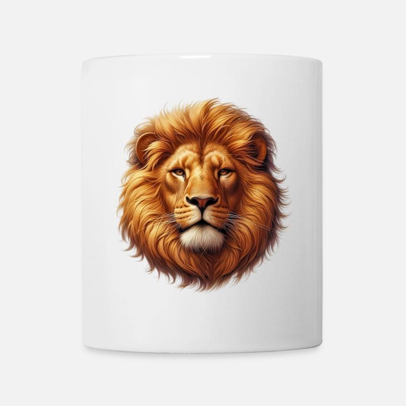 Löwe - Tasse - Weiß