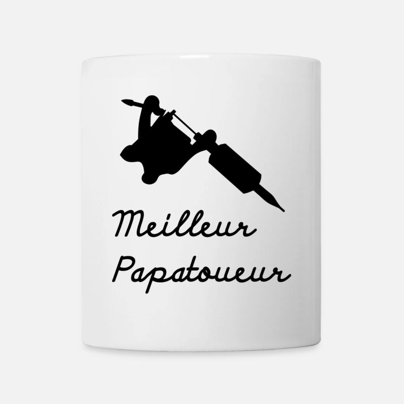 meilleur papatoueur bk - Mug blanc - blanc