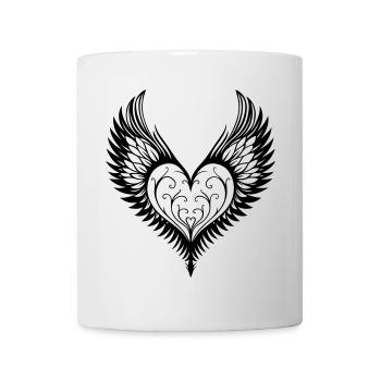 Heart Wing Winged Heart - Mug - white - Front