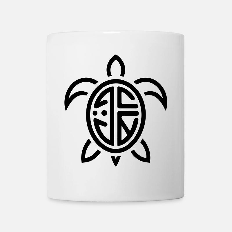 Illustration Silhouette Nature Épanouie - Mug blanc - blanc