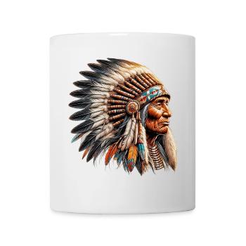 Amérindien Peau rouge d’Amérique - Mug blanc - blanc - Devant