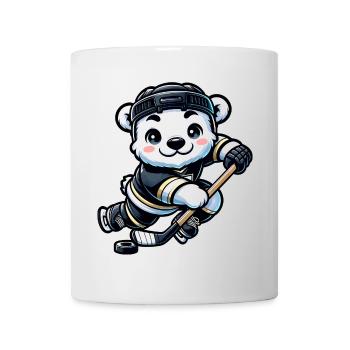 Polar Bear Hockey Club Joueur de hockey Polar Bear - Mug blanc - blanc - Devant