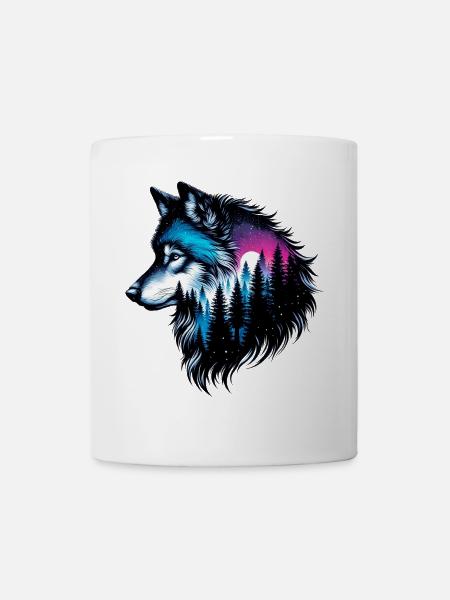 Wolf - Tasse - Weiß