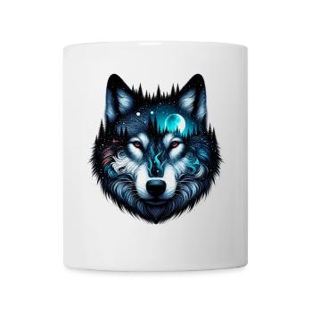 Loup - Mug blanc - blanc - Devant