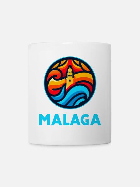 Malaga 3 (dunkel) - Tasse - Weiß