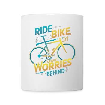 Conception de citation cycliste inspirante - Mug blanc - blanc - Devant