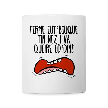 Ferme eut'bouque... - Tasse - Weiß - Vorne