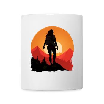 Hiking Hiking Female Woman - Mug - white - Front