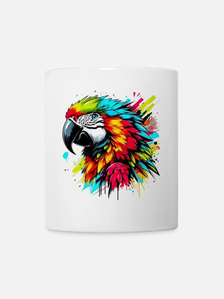 Papagei - Tasse - Weiß