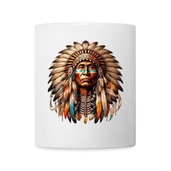 Amérindien Peau rouge d’Amérique - Mug blanc - blanc - Devant