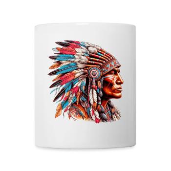 Amérindien Peau rouge d’Amérique - Mug blanc - blanc - Devant
