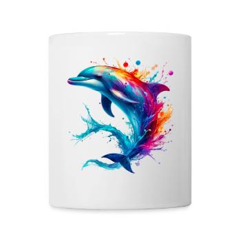 Dauphin - Mug blanc - blanc - Devant