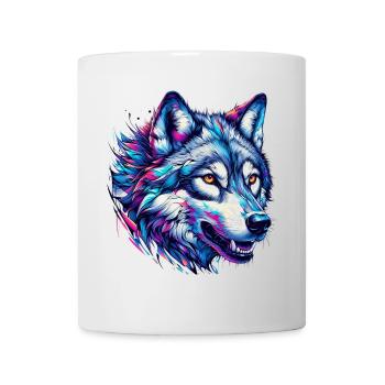 Loup - Mug blanc - blanc - Devant